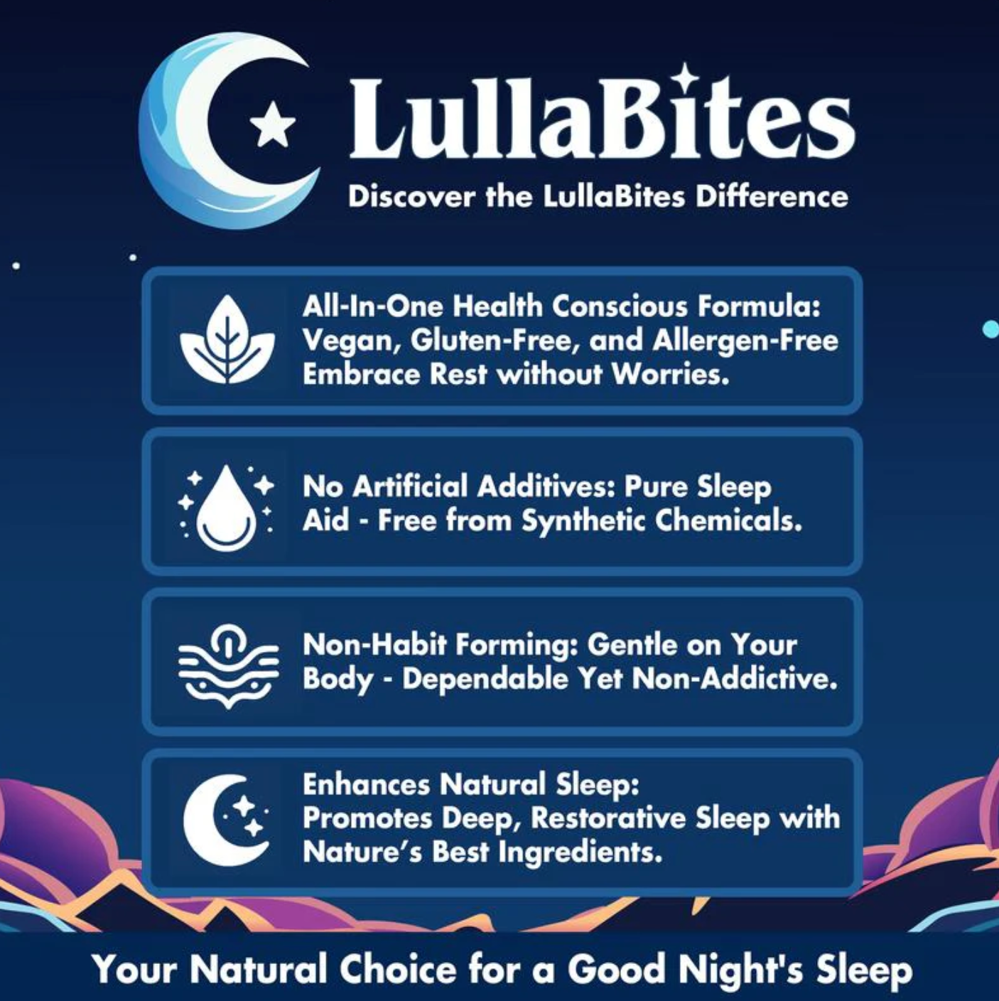 LULLABITES NATURAL SLEEP GUMMIES