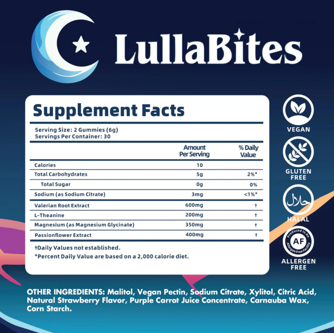 LULLABITES NATURAL SLEEP GUMMIES