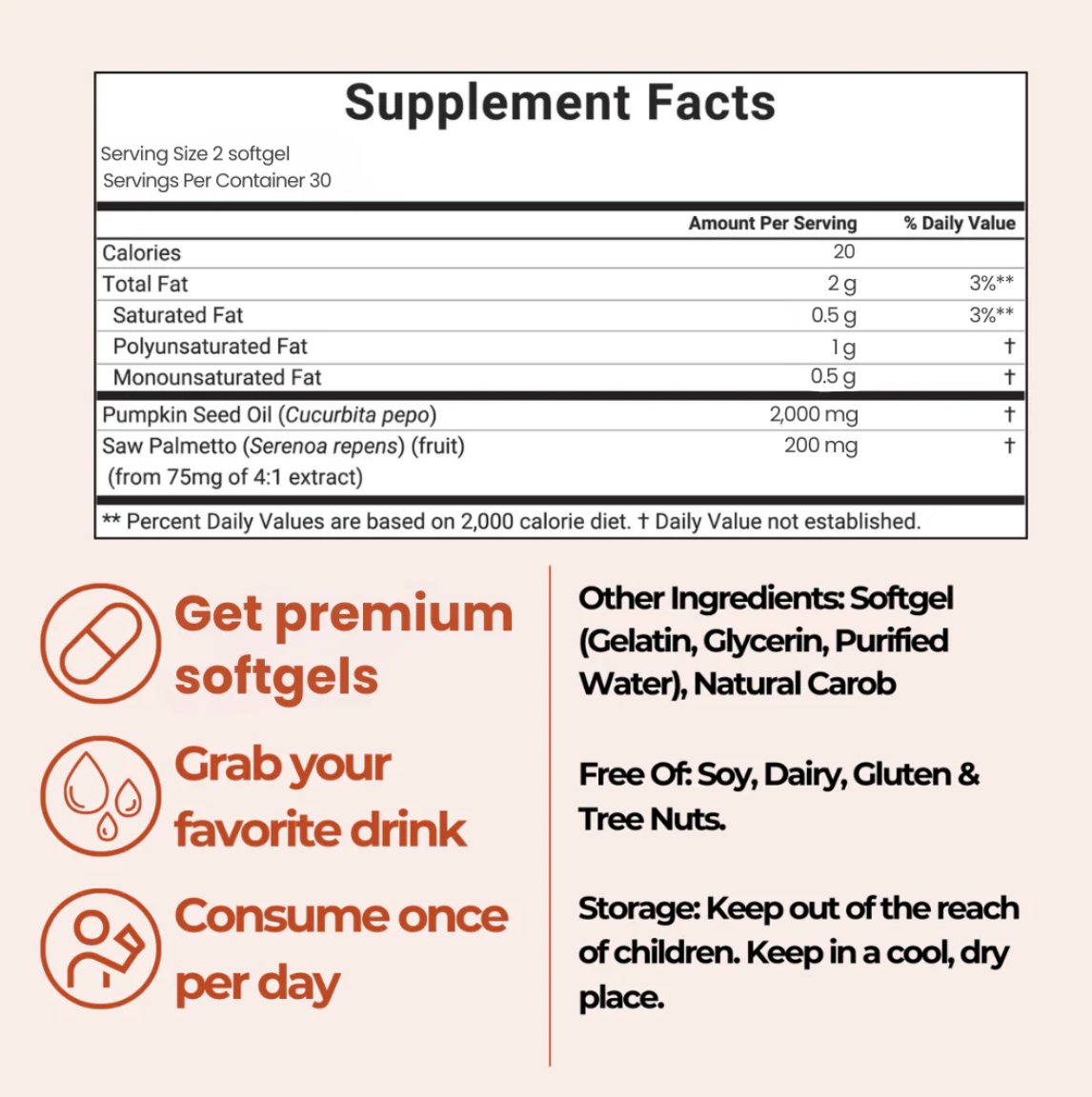 Lunava Pumpkin Seed Oil Capsules