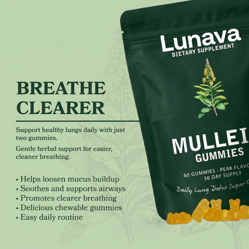 Lunava Mullein Lung Detox Gummies